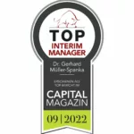 Top Interim-Manager, ausgezeichnet vom Capital Magazin